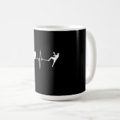 Mug Handball Handball Player Hearbeat (Devant droit)