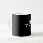 Mug Handball - Handball Player Heartbeat (Devant gauche)