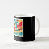 Mug Handball Player Retro (Devant droit)