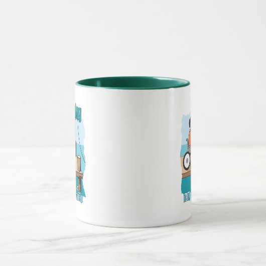 Mug Handicap Fauteuil Roulant Pêche (Centre)
