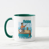 Mug Handicap Fauteuil Roulant Pêche (Gauche)