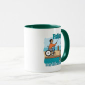Mug Handicap Fauteuil Roulant Pêche (Devant droit)