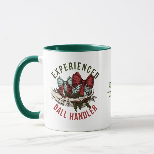 Mug Handler de balle expérimenté, Skeleton Christmas G (Gauche)