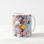 Mug Handmade surreal abstract pattern. Modern artistic (Devant droit)