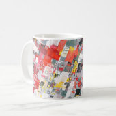Mug Handmade surreal abstract pattern. Modern artistic (Devant gauche)