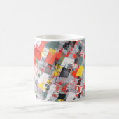 Mug Handmade surreal abstract pattern. Modern artistic (Centre)