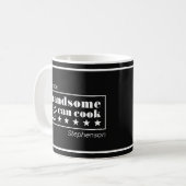 Mug Handsome & Can Cook Typography Father's Day (Devant gauche)