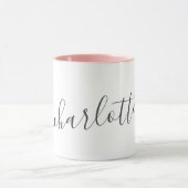 Mug Handwritten Minimalist Script Personalized Name  (Centre)