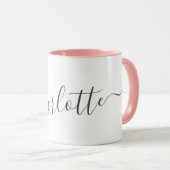 Mug Handwritten Minimalist Script Personalized Name  (Devant droit)