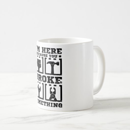 Mug Handyman drôle (Devant droit)