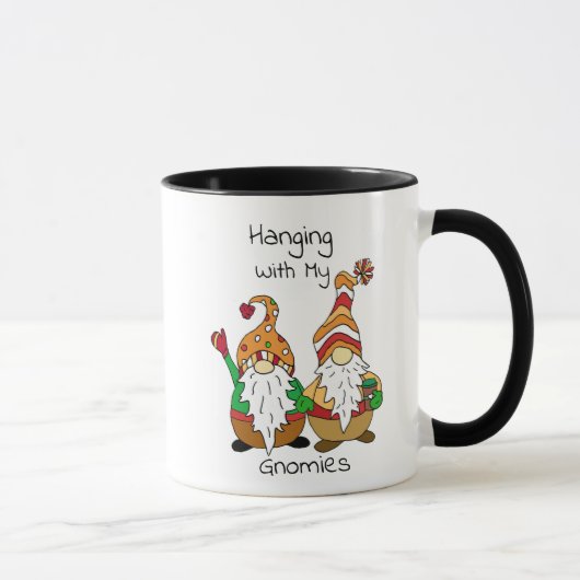 Mug Hanging avec mes Gnomies drôle Autumn Gnomes Café (Droite)
