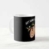 Mug Hanging Out Funny mignon Sloth (Devant gauche)