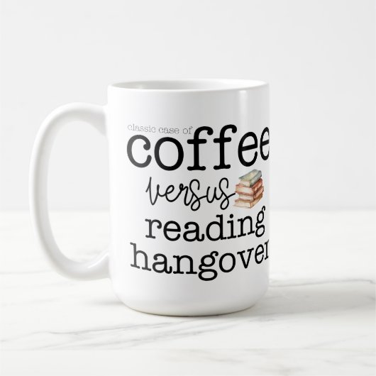 Mug Hangover de lecture/café (Gauche)