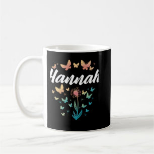 Mug Hannah Anniversaire Soeur Papillon Dandelion Nom L