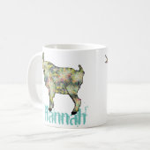 Mug Hannah coloré Funky bizarre chèvre drôle animal ar (Devant gauche)