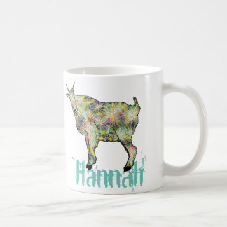 Mug Hannah coloré Funky bizarre chèvre drôle animal ar