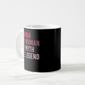 Mug HANNAH La Femme Mythe Légende Nom personnalisé Bir (Devant gauche)