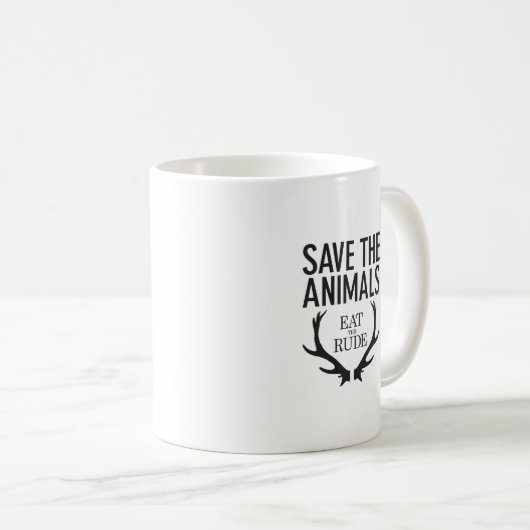 Mug Hannibal Lecter - mangez le grossier (sauvez les (Devant droit)