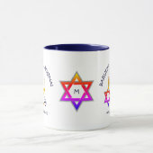 Mug Hanoukka BARUCH ATAH ADONAI Monogramme (Centre)