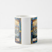 Mug Hanoukka bleue Menorah (Centre)
