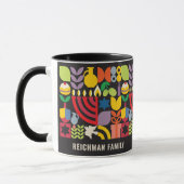 Mug Hanoukka Chanukah Menorah Personnalisé (Gauche)