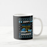 Mug Hanoukka de Noël Pignon Pajama Santa Hat Chanukah<br><div class="desc">Noël Hanoukka Pignon moche Pajama Santa Hat Chanukah Dreidel</div>