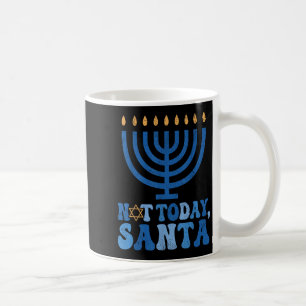 Mug Hanoukka drôle pas aujourd'hui Père Noël Menorah C
