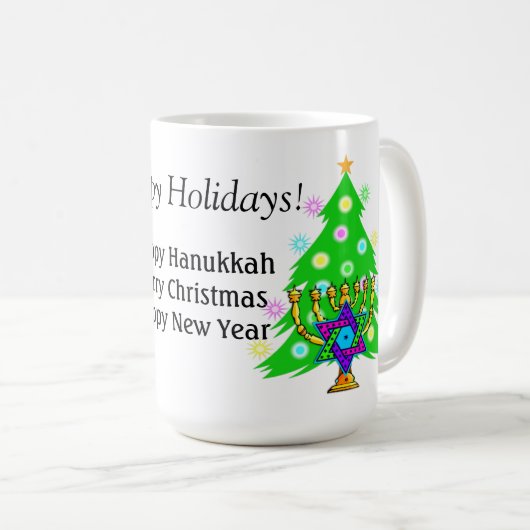 Mug Hanoukka et Noël ensemble (Devant droit)