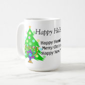 Mug Hanoukka et Noël ensemble (Devant gauche)