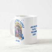 Mug HANOUKKA FAMILLE REUNION Nom personnalisé (Devant gauche)