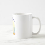 Mug Hanoukka heureux<br><div class="desc">Célébrez Hanoukka avec un beau menorah.</div>