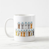 Mug Hanoukka heureux pour l'amant de chat (Gauche)