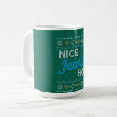 Mug Hanoukka laid Nice juif garçon jumelé (Devant gauche)