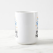 Mug Hanoukka moderne Paix, Amour & Miracles Grand (Centre)