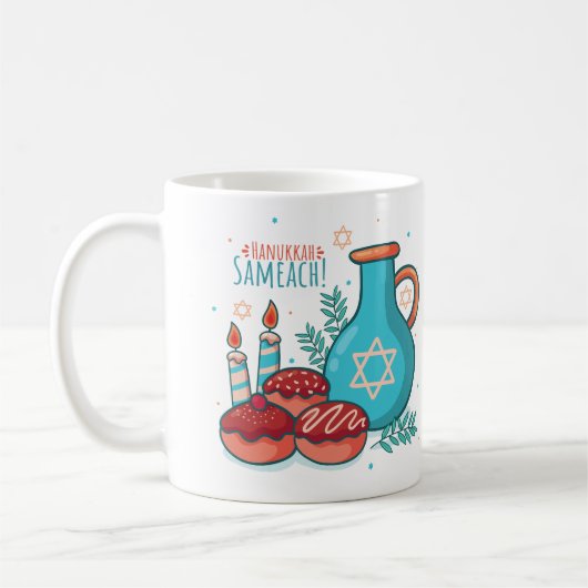 Mug Hanoukka Sameach ! (Gauche)