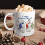 Mug Hanoukka Snowman Christmas Chrismukkah<br><div class="desc">Cette conception peut être personnalisée dans la zone fournie en modifiant la photo et/ou le texte. Vous pouvez également le customiser en cliquant sur Personnaliser ce Modèle, puis en choisissant l'option cliquer pour customiser et supprimer ou modifier la couleur de l'arrière - plan, ajouter du texte, modifier la couleur ou...</div>