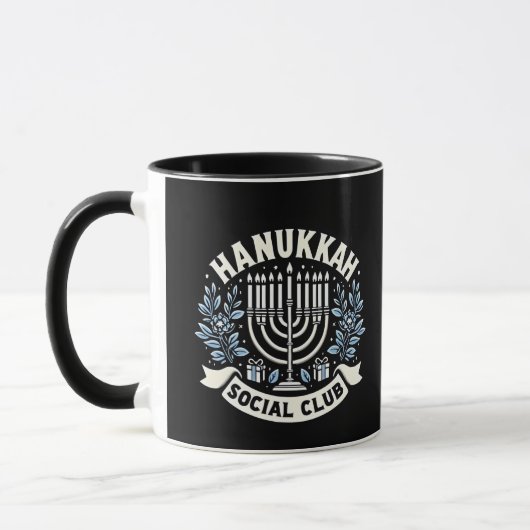 Mug Hanoukka Social Club Funny Jewish Hanoukka (Gauche)