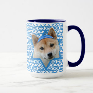 Mug Hanoukka Star de David - Shiba Inu
