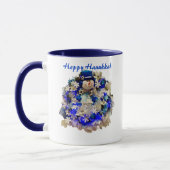 Mug Hanoukka Star moderne de David Snowman Wreath (Gauche)