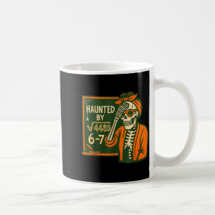 Mug Hanté par un professeur drôle 6-7 Squelette carré