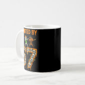 Mug Hanté par un squelette de Halloween faisant le dab (Devant gauche)