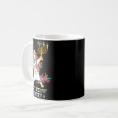 Mug Hanukkah Dabbing Unicorn Not Today Santa Jewnicorn (Devant gauche)