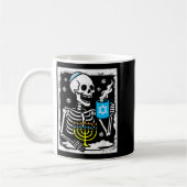 Mug Hanukkah Skeleton Coffee Dreidel Jewish Menorah Ch (Gauche)