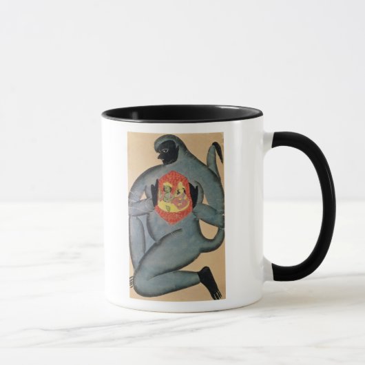Mug Hanuman indiquant Rama et Sita (Droite)