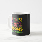 Mug Happiness Blooms From Within Happiness Spring (Devant gauche)