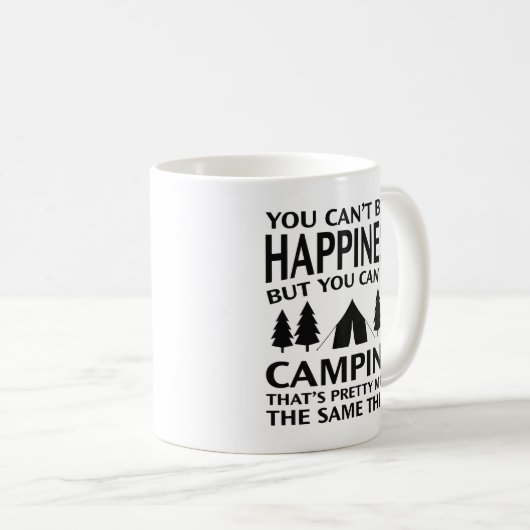 Mug Happiness Camping (Devant droit)