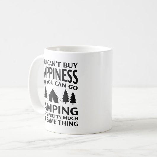 Mug Happiness Camping (Devant gauche)