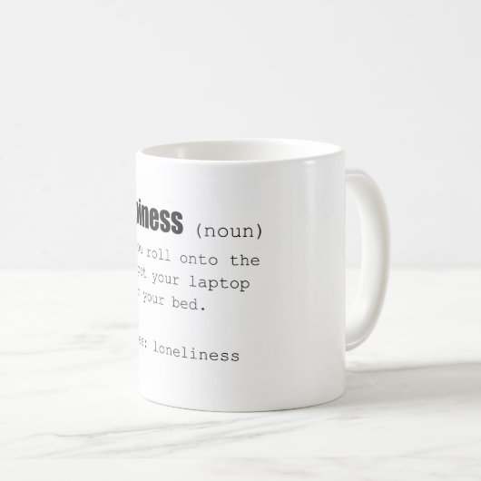 Mug Happiness Definition Drôle (Devant droit)