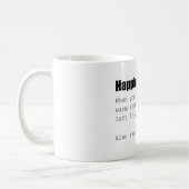 Mug Happiness Definition Drôle (Gauche)