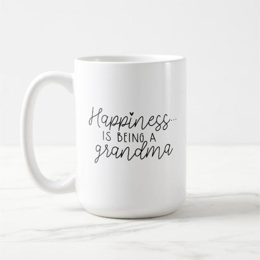 Mug - Happiness Is Being A Grandma (Gauche)